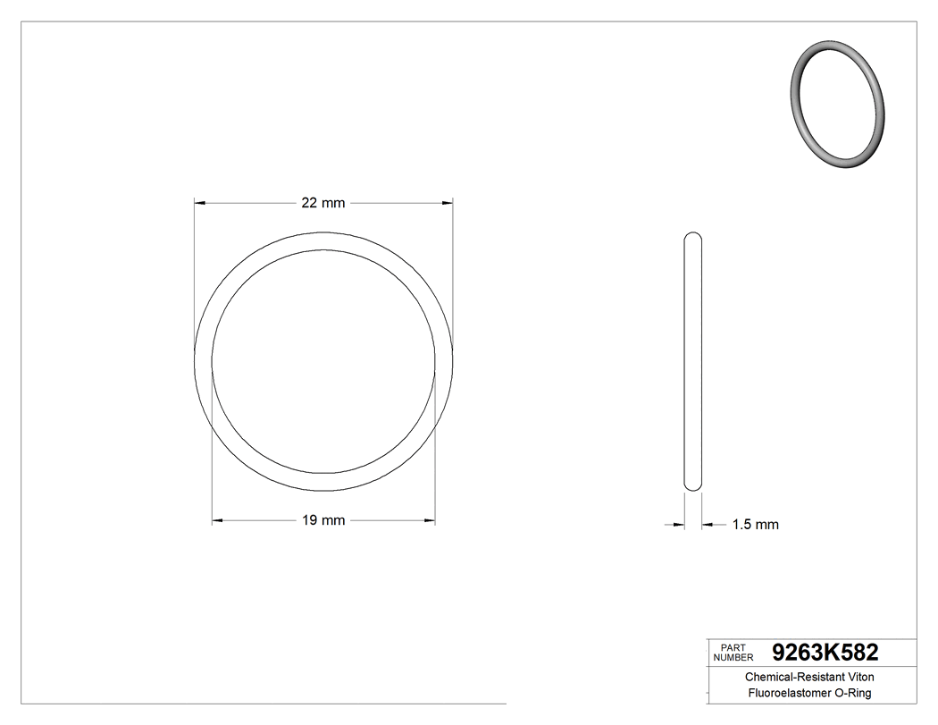 Technical drawing - 9263K582